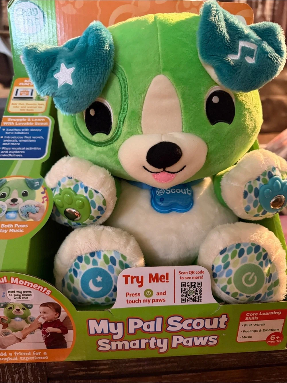 NEW My Pal Scout Smarty Paws Plush - Green